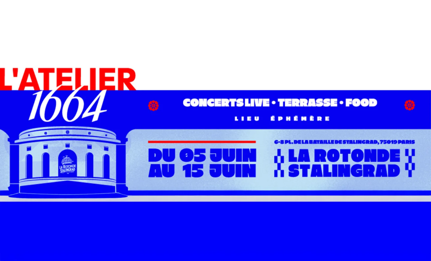 Blasé, Myd, Nova Club : Radio Nova investit la Rotonde de Stalingrad le 11 juin à l’occasion de l’Atelier 1664