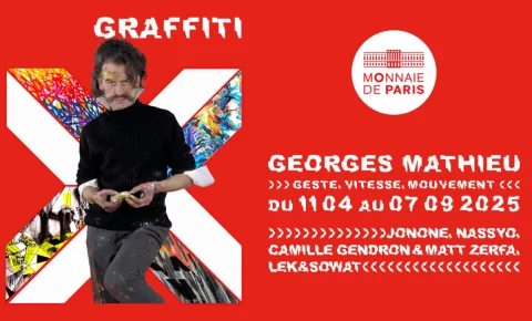 Georges Mathieu et le graffiti prennent possession de la Monnaie de Paris
