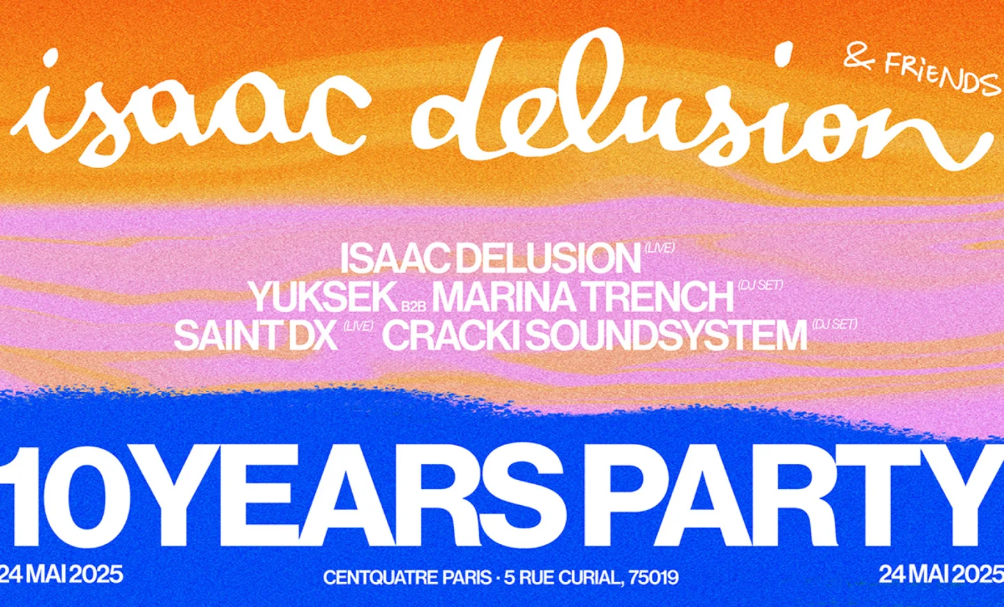 Isaac Delusion fête ses dix ans de carrière avec pleins d’invités au CENTQUATRE