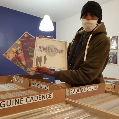 Le selecta de Franck, du Kako Records Store