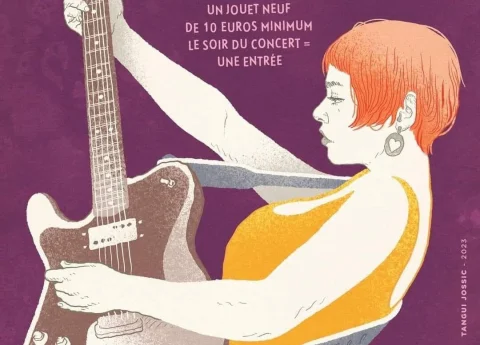 Mr Giscard au Stéréolux de Nantes pour une récolte de cadeaux de Noël solidaire